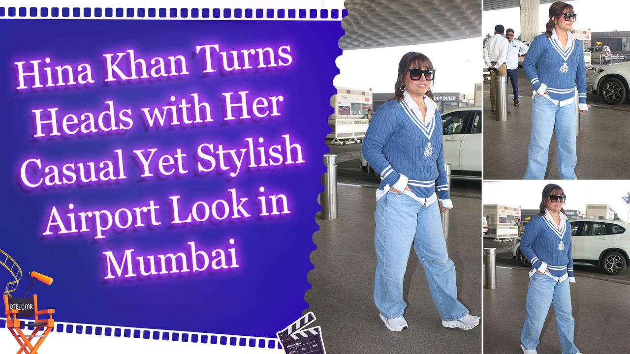  Hina Khan’s Effortless Chic Look at Mumbai Airport: White Shirt, Blue Denim, and More!